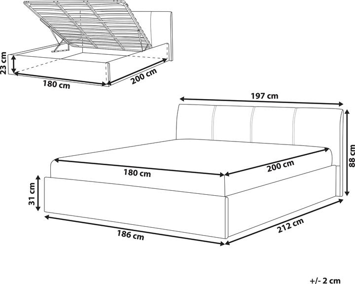 Actual product image Beliani Orbey (180 x 200 cm)