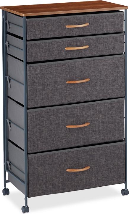 Immagine prodotto Relaxdays Cassettiera con ruote (58 x 30 x 96,5 cm)