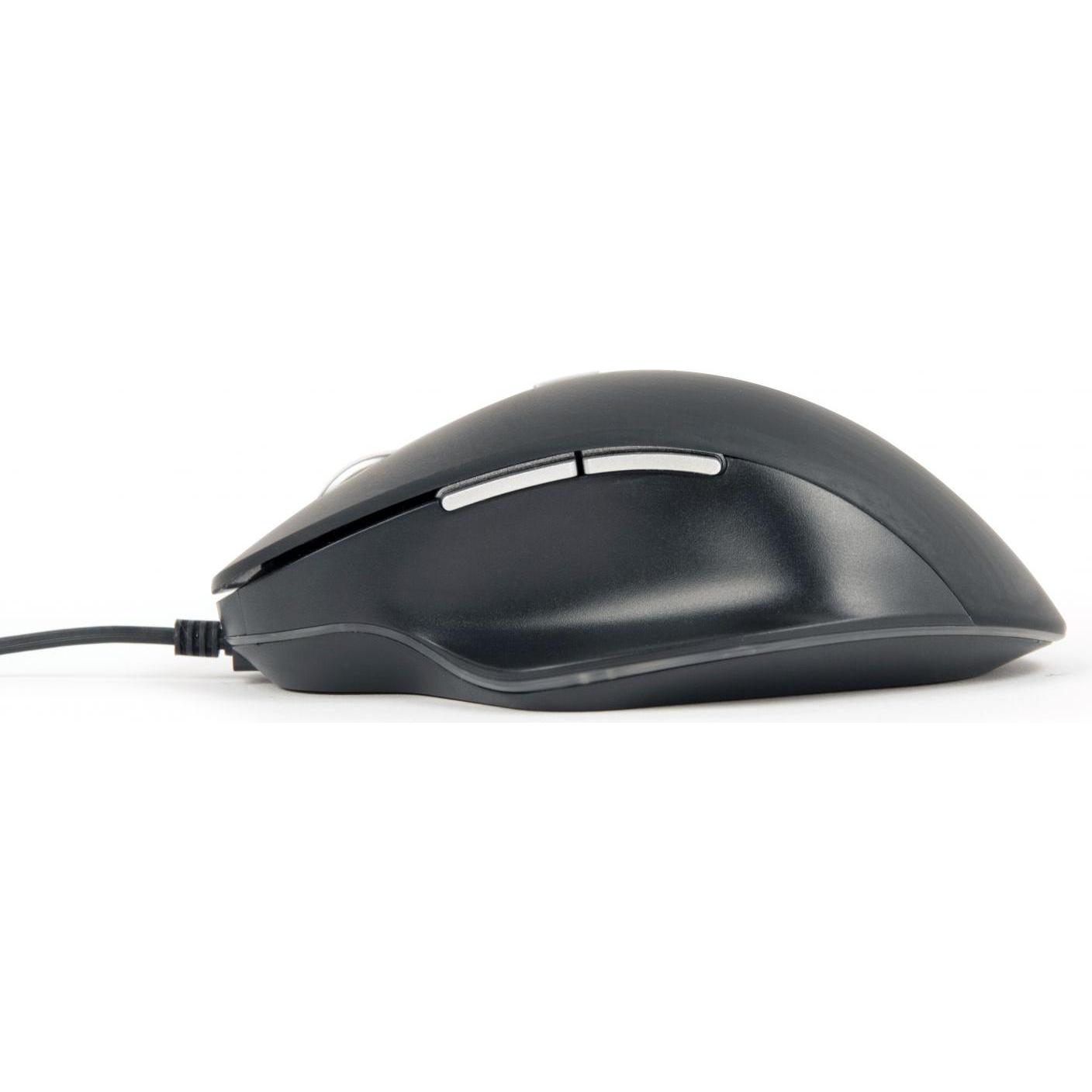 Thumbnail - Gembird MUS-6B-02 Optical LED mouse USB black (Kabelgebunden), Maus, Schwarz