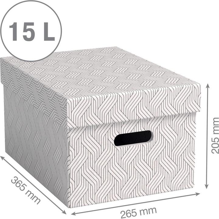 Image du produit von Boîte d'archives Medium 15 l, 3 pièces, blanc (26.50 cm, 15 l, 3x)