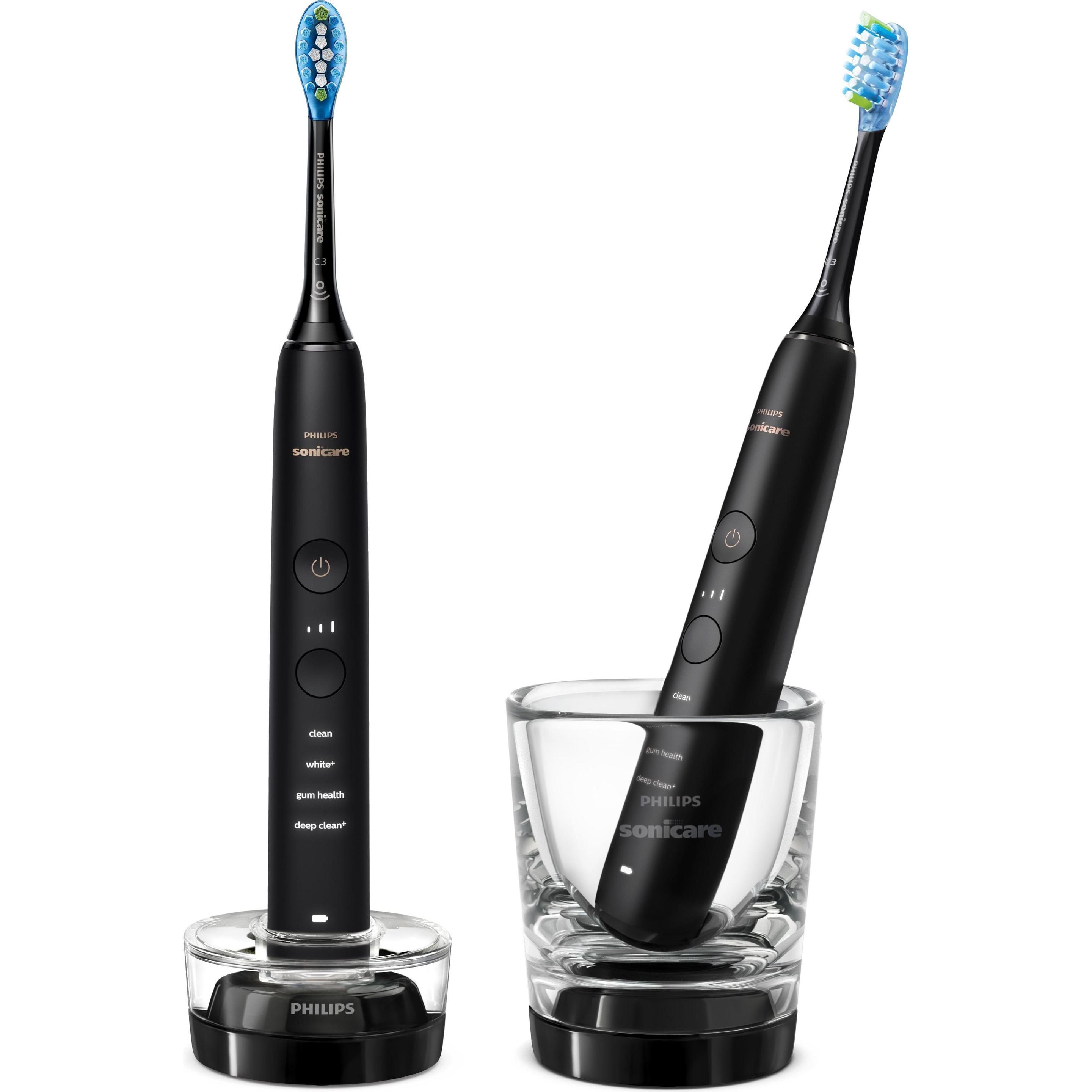 Philips Sonicare, Elektrische Zahnbürste, DiamondClean 9000 Doppelpack (Schallzahnbürste)