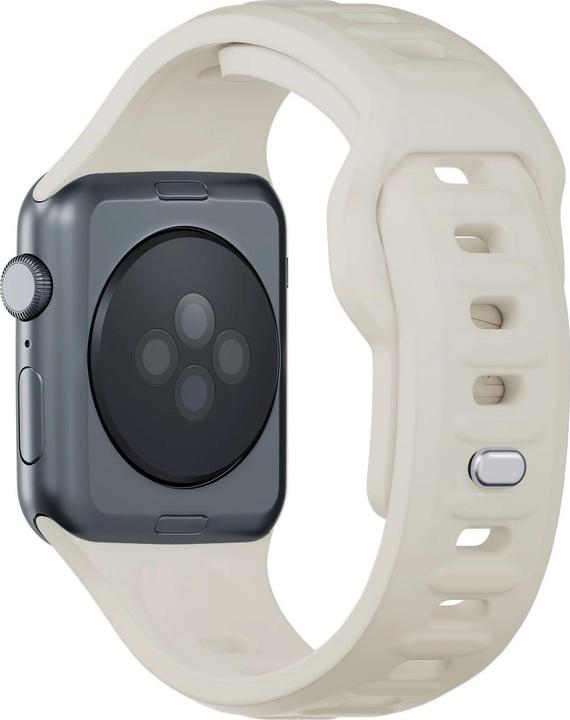Produktbild 3MK Silicone Watch Strap beżowy/beige dla Apple Watch 38/40/41mm (Silikon, Edelstahl)
