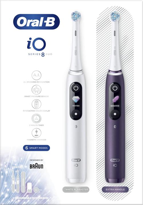 Produktbild Braun iO 8 Elektrische Zahnbürste Weiss/Violett
