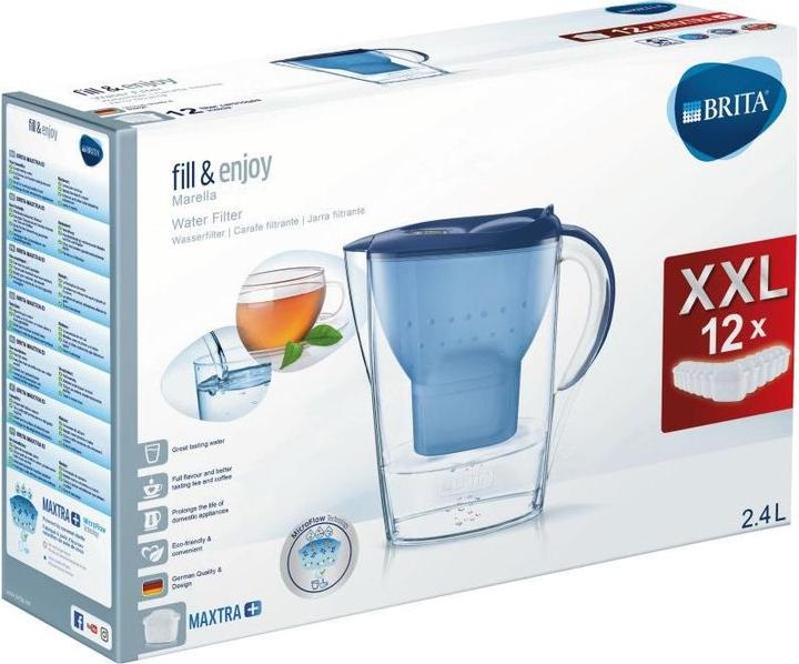 Produktbild Brita Marella + 12 Filterkartuschen (1.40 l)