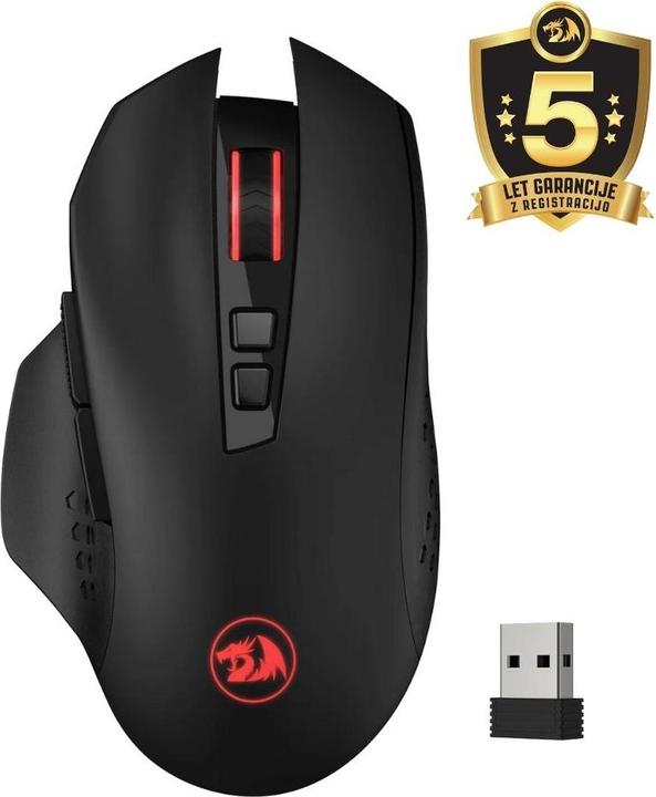 Actual product image Redragon M656 Gainer Wireless Gaming Mouse black/red (Wireless)