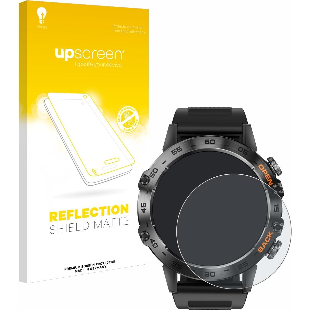 upscreen Schutzfolie Displayschutz Displayschutzfolie Folie Matt Entspiegelungsfolie, Smartwatch Schutzfolie, Grau