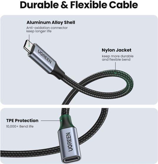 Actual product image Ugreen USB C – USB C (1 m, USB 3.1)
