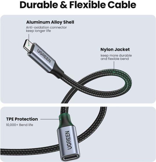 Actual product image Ugreen USB C – USB C (1 m, USB 3.1)