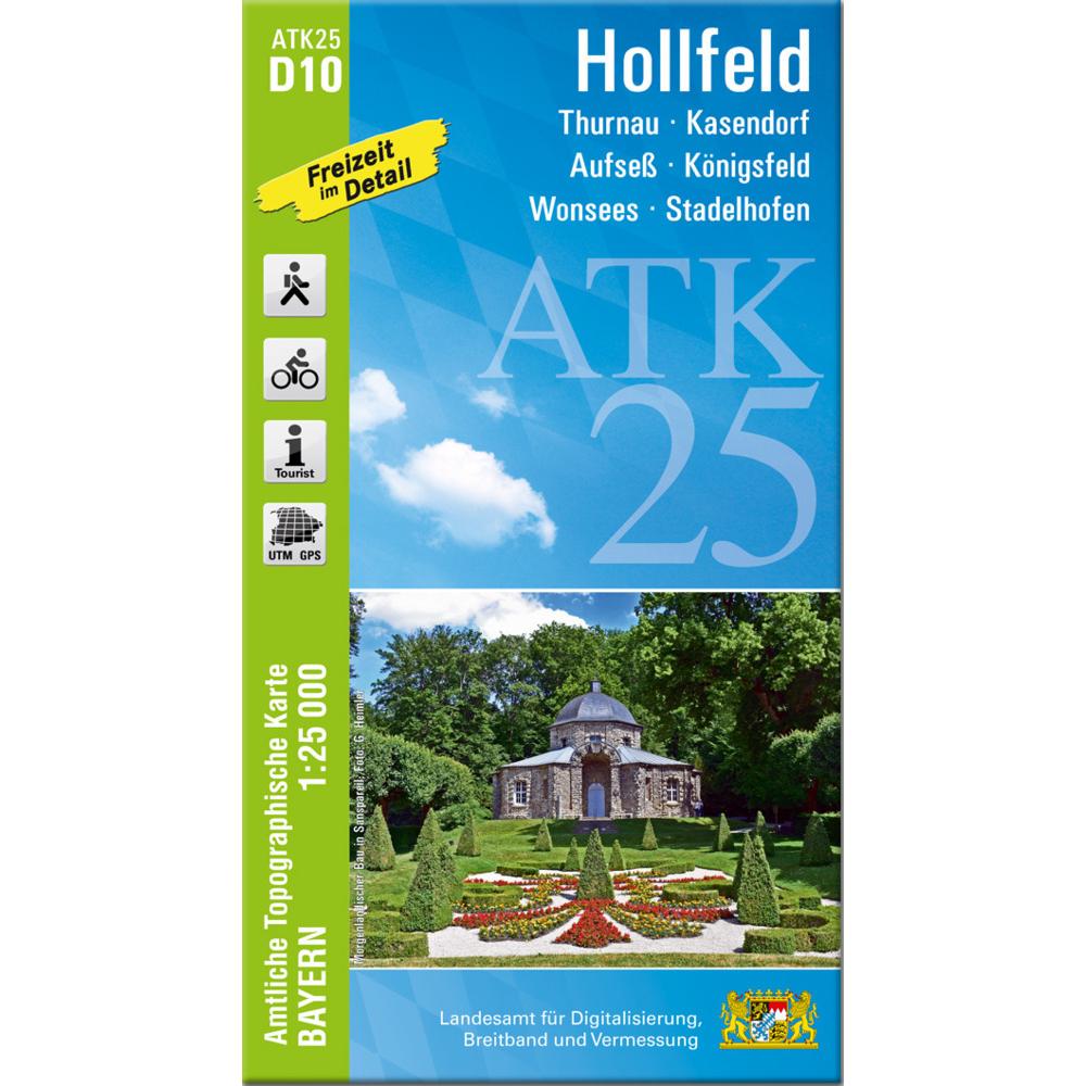 ATK25-D10 Hollfeld (Amtl.Top.Kte), Landkarte
