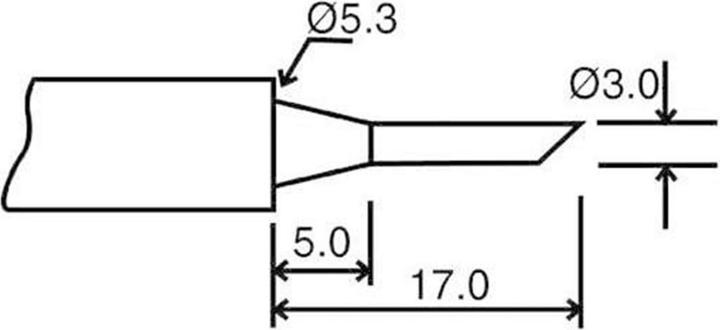 Actual product image Velleman Spare Bit Tip 3 For Vtssc10N-20N-30N (Spare)