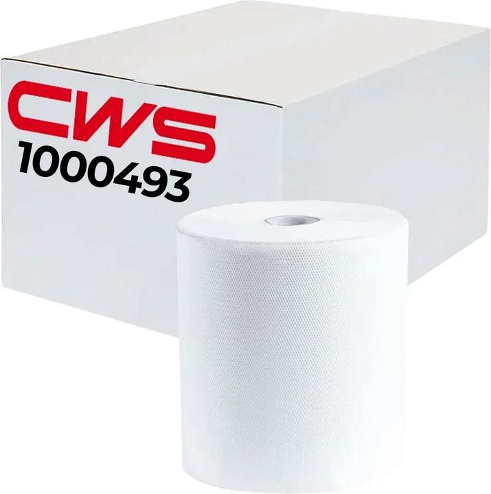 Produktbild CWS Handtuchrollen hochweiss 21,5 cm x 100 m 6 Rollen/Paket, 100% Zellstoff, Aussenabwicklung, 2-lagi (6 x)