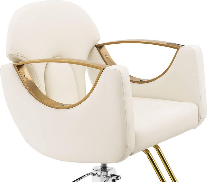 Actual product image Physa Salon Chair with Footrest - 55 - 65 cm - 180 kg - Cream