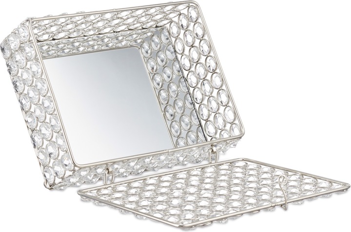 Immagine prodotto Relaxdays Portagioie da Tavolo, Design Elegante a Diamanti