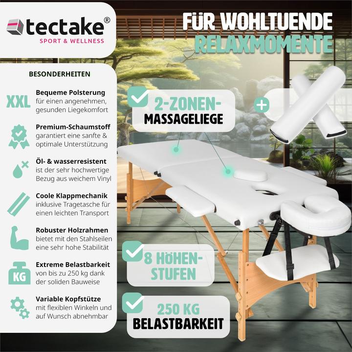 Image du produit tectake Ensemble de table de massage Freddi avec rouleaux de massage