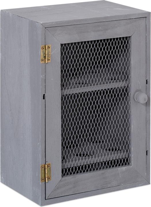 Actual product image Relaxdays Wooden Egg Cabinet, 12 Pieces (18 x 12 x 25 cm, 5.50 l)