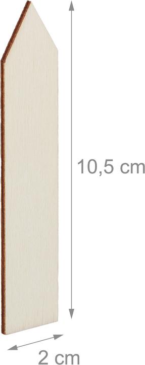 Actual product image Relaxdays Plant Labels, Pack of 60 (0.20 cm, 2 cm)