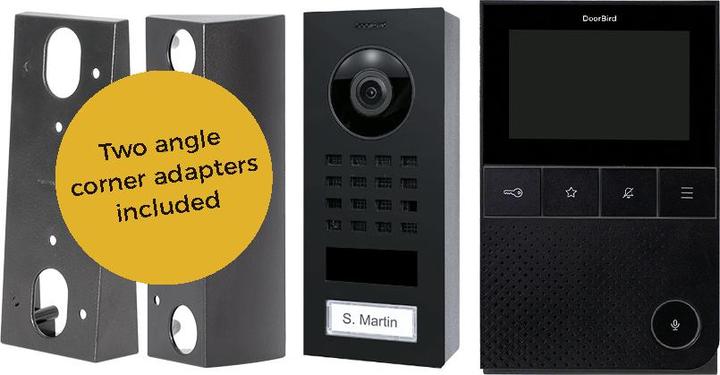 Doorbird D11 Business-Set Edelstahl V2A Aufputz inkl. Innenstation (Bedraad, WiFi)
