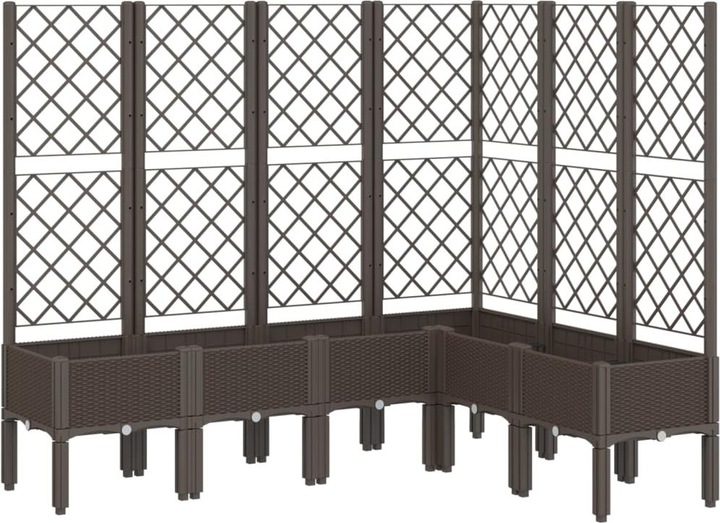 Actual product image VidaXL Planter with trellis PP
