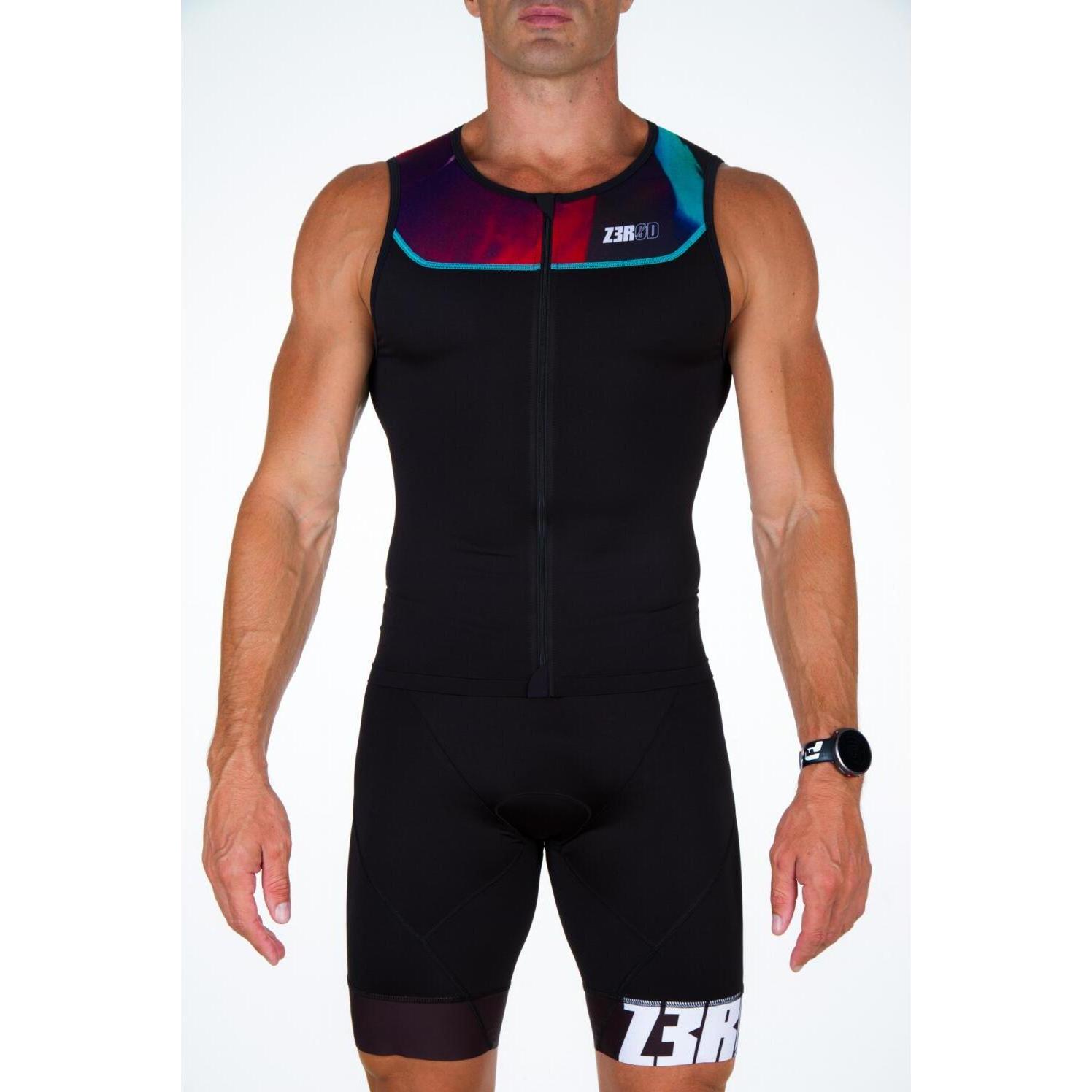 Z3R0D, Herren, Velotrikot, triathonanzug start singet (L), Grün, L