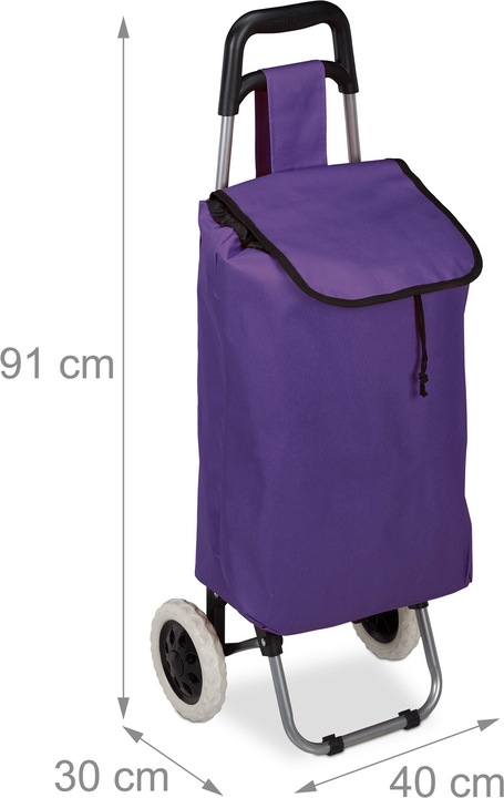 Immagine prodotto Relaxdays Carrello portaspesa, pieghevole