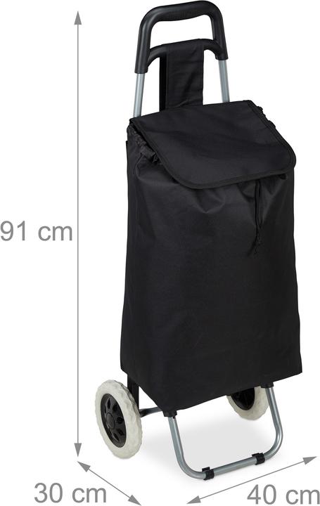 Image du produit Relaxdays Chariot de courses, fourre-tout