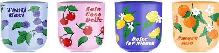 Produktbild Bialetti Mercato Della Frutta Espressobecher, 4er Set, Espressotasse, Becher, 90 ml, PFRUIT010 (90 ml, 4x)