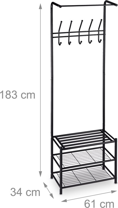 Image du produit Relaxdays Porte-manteaux design sur pied
