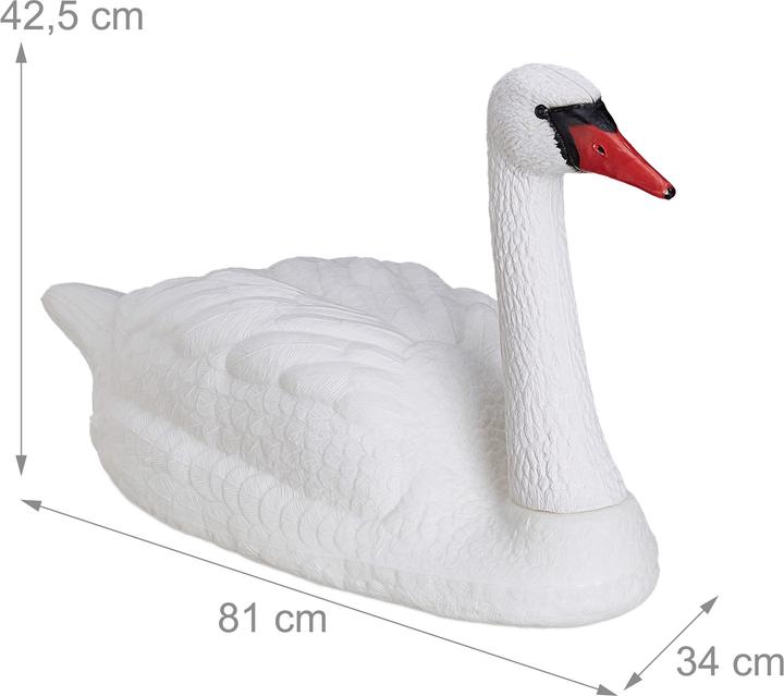 Image du produit Relaxdays Gartendeko Schwan
