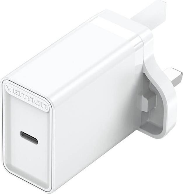 Actual product image Vention USB-C Wall Charger FADW0-UK (20 W) UK White (20 W)