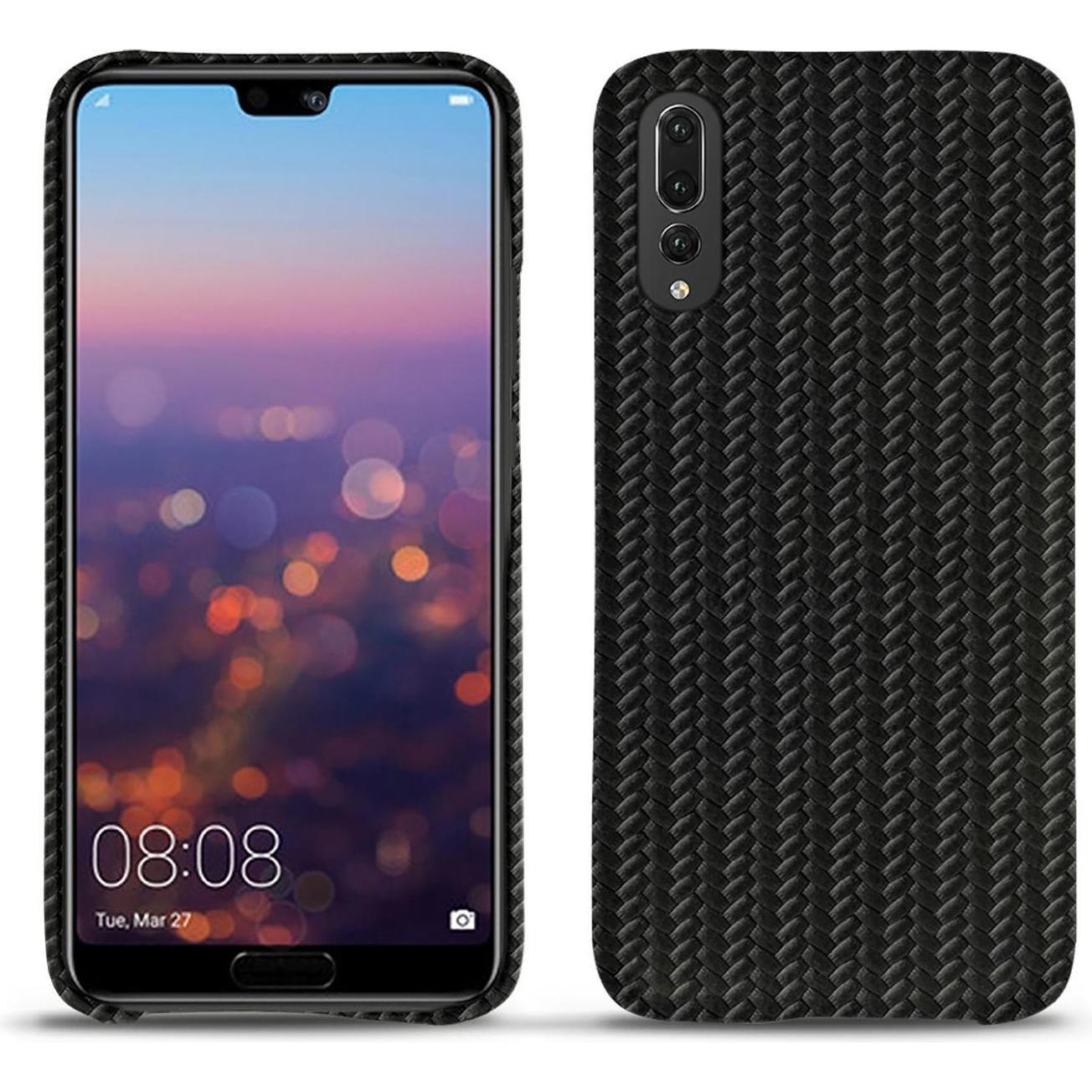 Noreve Lederschutzhülle (Huawei P20 Pro), Smartphone Hülle, Schwarz