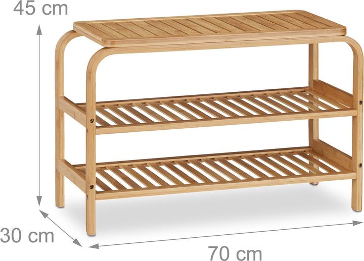 Produktbild Relaxdays Schuhbank (70 x 30 x 45 cm)