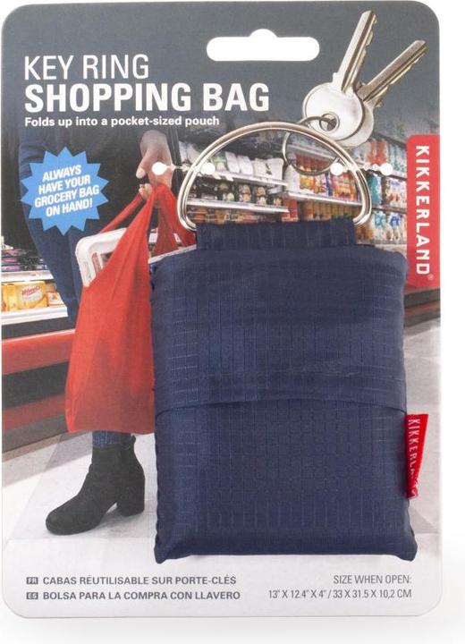 Actual product image Kikkerland Keychain Shopping Bag