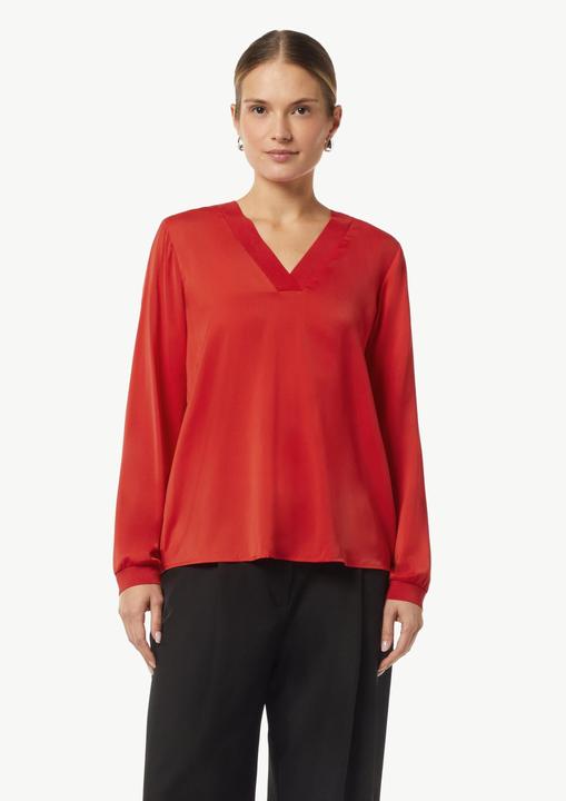Immagine prodotto Comma Bluse Satin-Bluse mit Rippbündchen (32)