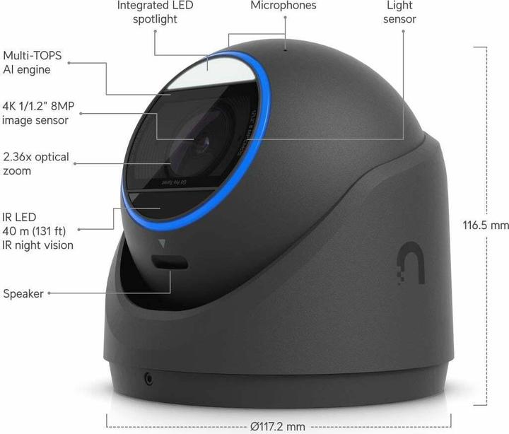 Immagine prodotto Ubiquiti UVC-G6-PRO-TURRET-B (3840 x 2160 pixel)