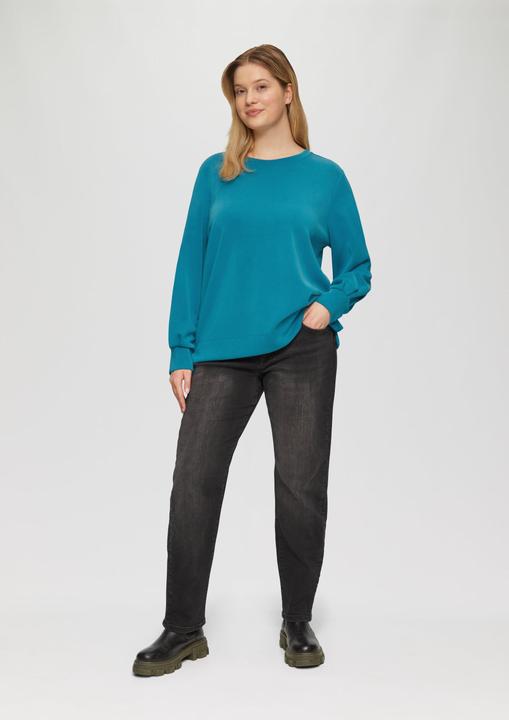 Actual product image S.Oliver Sweatshirt Scuba-Sweatshirt mit weiten Ärmeln (50)