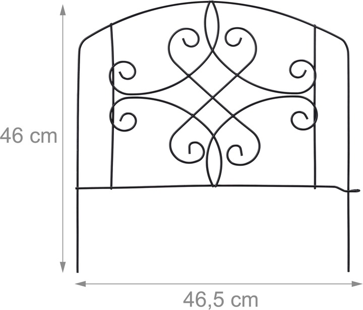 Image du produit Relaxdays Bordure potager, 4 éléments (186 cm)