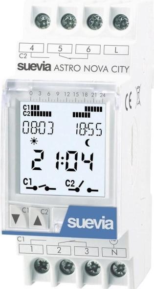 Produktbild Orbis Hutschienen Zeitschaltuhr ASTRO NOVA CITY 230 V