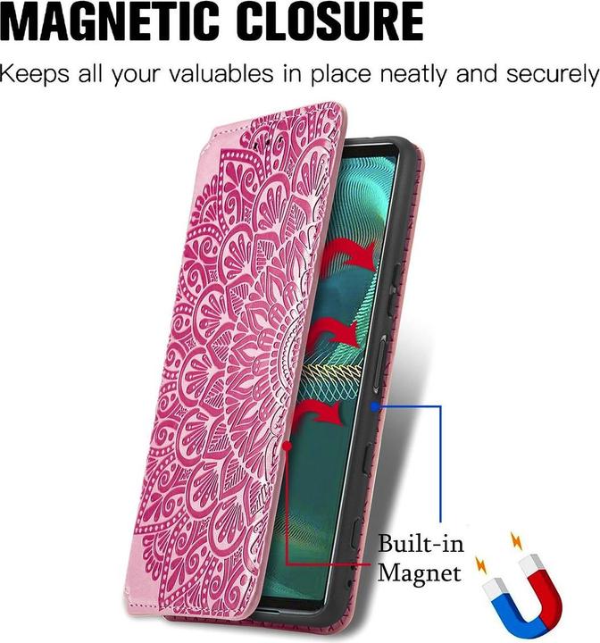 Produktbild König Design Hülle Handy Schutz für Sony Xperia 5 III Case Flip Cover Tasche Etuis Bumper (Sony Xperia 5 III)