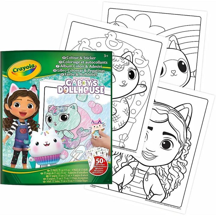 Produktbild Crayola CR Color & Sticker Book GD (50 Sticker)