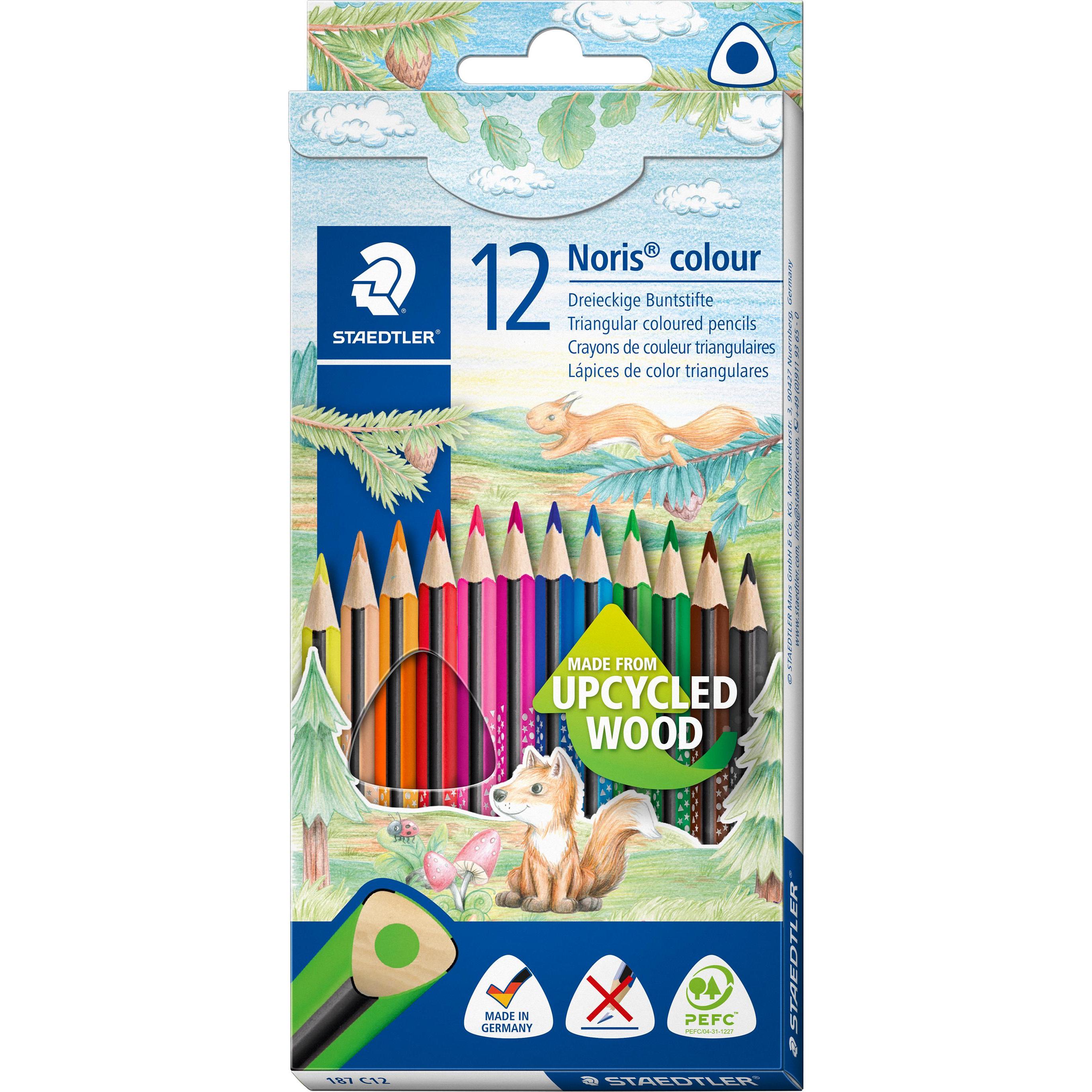10x Staedtler, Malstifte, Buntstift (Orange, Green, Black, Dark Blue, Red, Yellow, Dark Green, Blue, Brown, 12 x)