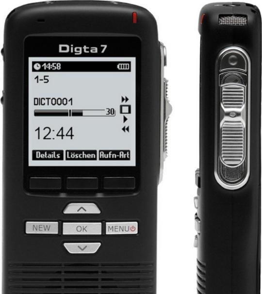 Produktbild Grundig Digta 7 Digitales Diktiergerät - Type 702 (2 GB)