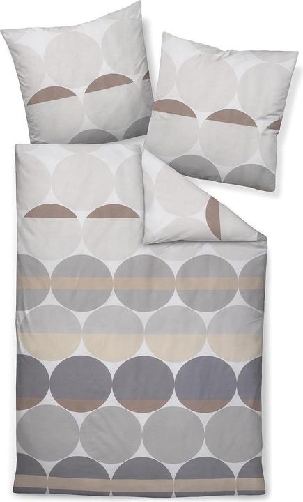 Produktbild Janine Mako-Satin Bettwäsche J.D. 87104 grau sand (80x80 cm)