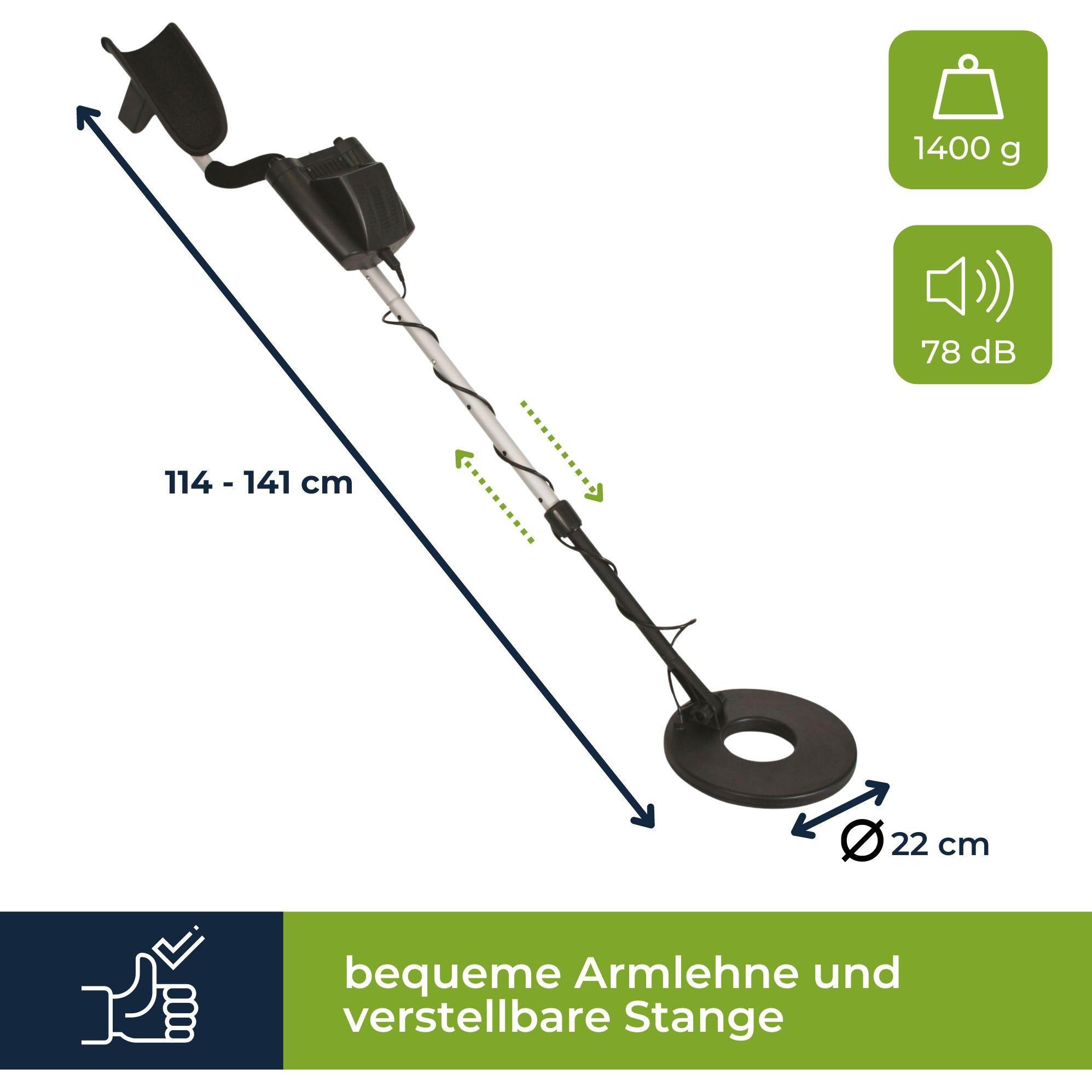 Velleman, Metal detector, Metal detector - Avanzato - profondità di ricerca 20 cm