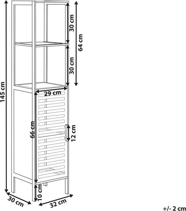 Produktbild Beliani Owasso (32 x 30 x 145 cm)