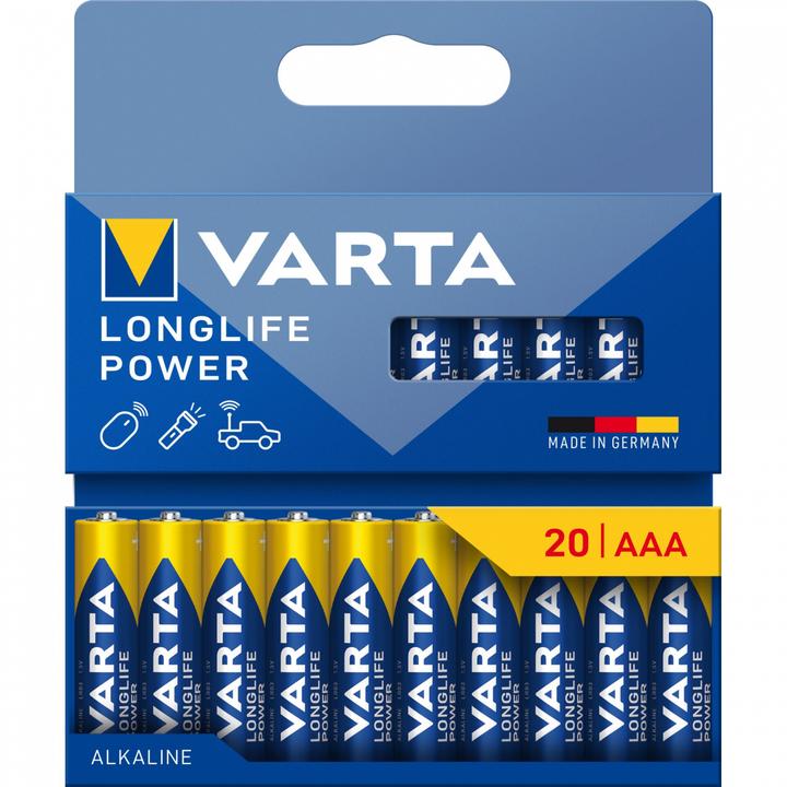 Produktbild Varta LONGLIFE Power (20 Stk., AAA / LR03 / Micro / R03 / AM4 / MN2400 / KR03)