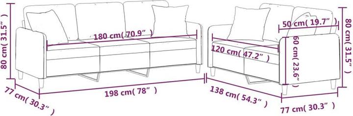 Produktbild vidaXL Sofagarnitur (Polstergruppe)