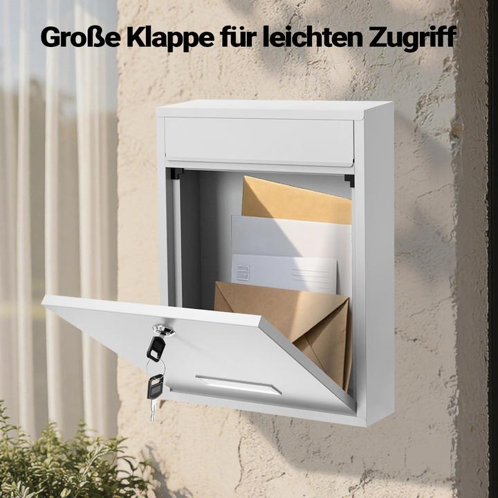 Actual product image Wiltec Design Mailbox V10 Letterbox Postbox Pillar Letter Mail Post Box