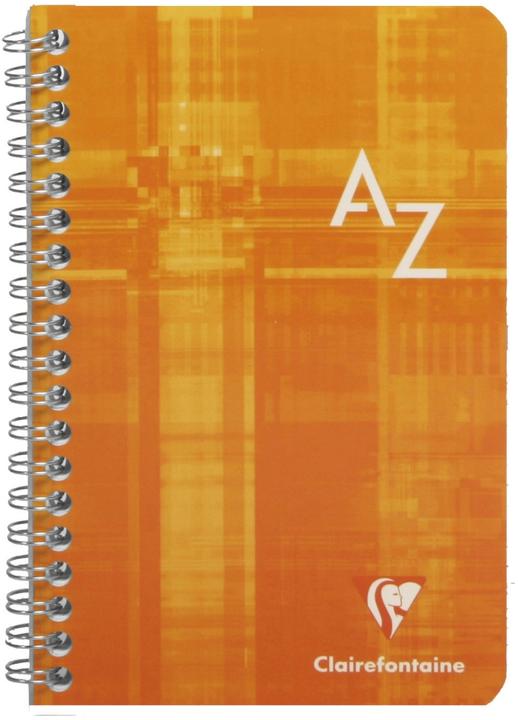 Nährwerte und Zutaten Clairefontaine Spiralheft mit Register A -Z (11 x 17 cm, Kariert, Harter Einband)