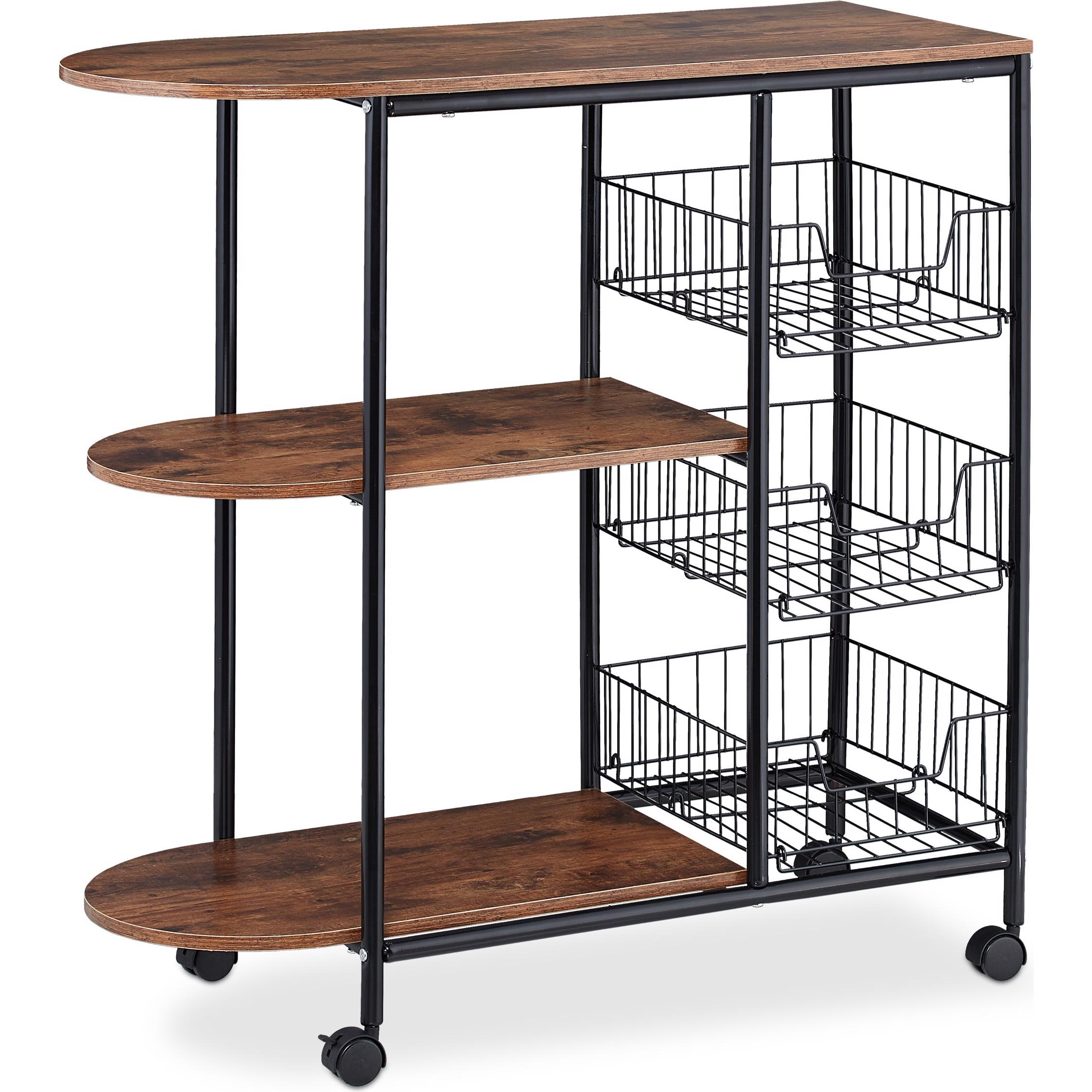 Relaxdays, Servierwagen, Industrial