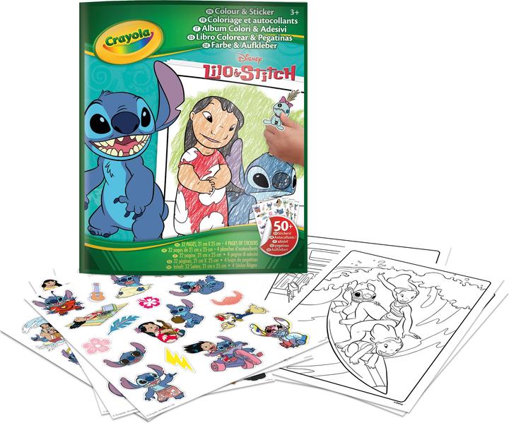 Produktbild Crayola CR Color & Sticker Book Lilo&Stitch